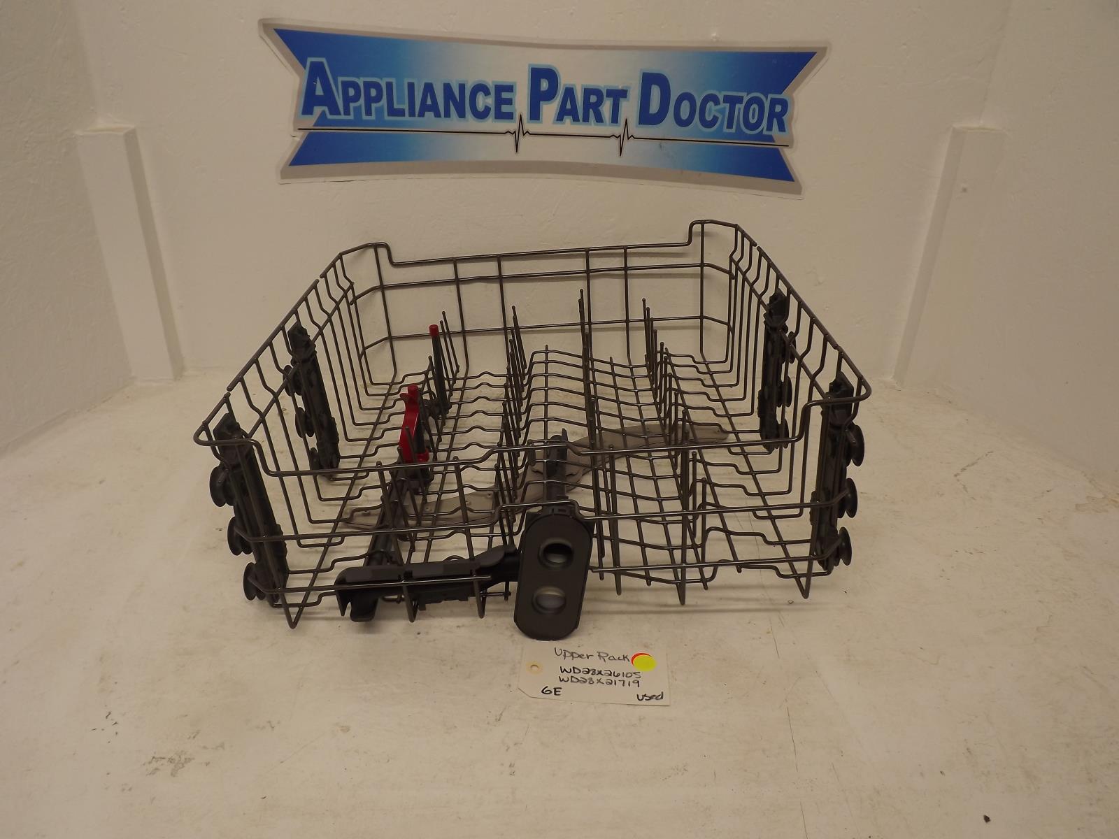 GE Dishwasher WD28X26105 WD28X21719 Upper Rack Used GE Dishwasher WD28X26105 WD28X21719 Upper Rack Used